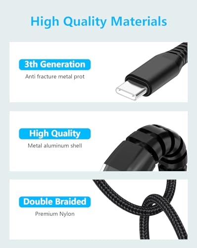 3Pack Short iPhone Charge Cable, [Apple MFi Certified] 8inch USB A to Type-C Cable Fast Charging High Speed Data Sync Transfer Cord for iPhone 15/15 Pro iPad/Airpods/Galaxy/Power Bank/CarPaly - color: White 3Pack