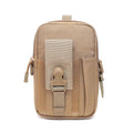 Molle bags, tactical EDC bags, multi-purpose tactical backpacks and compact multi-pocket tool bags with cushioned shock protection inside. Ideal for outdoor travel, hiking(Khaki) - color: Khaki