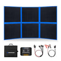 ATEM POWER 300W Portable Solar Panel, Foldable Solar Panel HPBC Chip, 20A MPPT Charger Controller 5V USB Output for 12/24V Battery/Power Station Outdoor Camper RV Hiking Durable Anti Cracking Coating - style: 300w