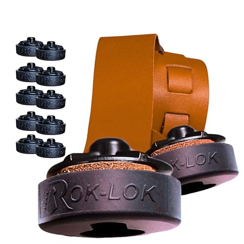 Rok Lok PRO Guitar Strap Lock - 5 Pack (Black) - No Mods Required - color: Black, size: 5 Pack