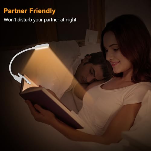 Gritin 16 LED Rechargeable Book Light for Reading in Bed - color: White