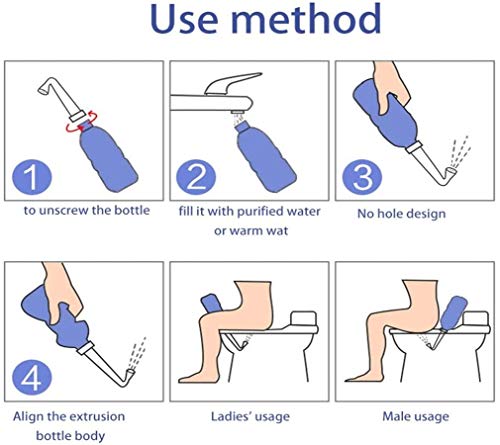 Portable Bidet Bottle for Travel Personal Hygiene Care Manual Bidet (16in) - size: 16in