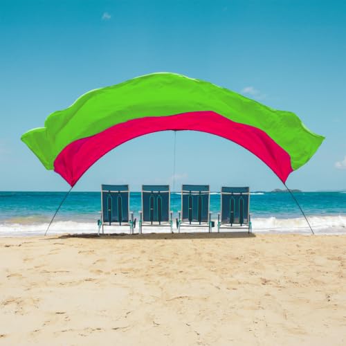 Shibumi Shade Quiet Canopy Version | Beach Tent | Sets Up in 3 Mins - color: Hibiscus, size: Classic
