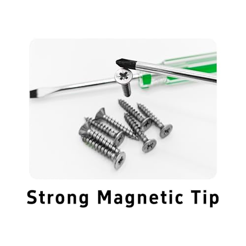 4Pcs 5mm Magnetic Screwdriver Set, Phillips and Slotted Head Tips with 3 inch Steel Shaft, Professional Hand Tools for Computer Electronics Home Repair - size: 5*75mm