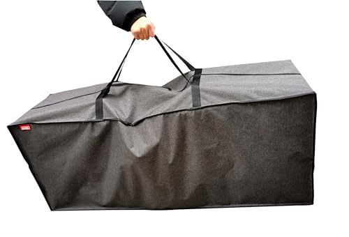 Outdoor Rectangular Cushion Storage Bag, Protective Zippered Storage Bags with Handles, 60"X20"X28" Dark Grey - color: Dark Grey, size: 60"X20"X28"