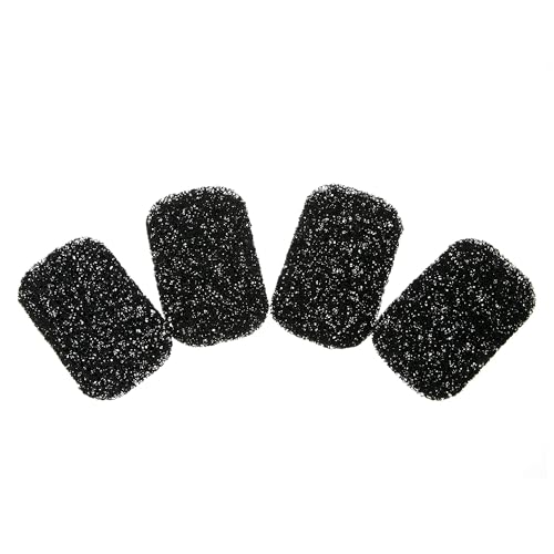 Snowkingdom 4 Pack Black Soap Saver Draining Lift Pad 2.9" x 4.5" PVC Non-BPA Non-Slip Durable - color: Black