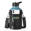 Trebo Water Bottle Holder Carrying Pouch for 32oz 40oz 64oz 87oz 128oz Bottles - Carry, Protect and Insulate Your Flask with This Military Grade Carrier an Adjustable Padded Shoulder Strap - size: 64oz