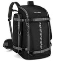 65L Ski Boot Bag,Large Duffle Travel Bag,1680D Nylon Waterproof Padded Ski Boot Bag Backpack For Women Men Kids - color: Black