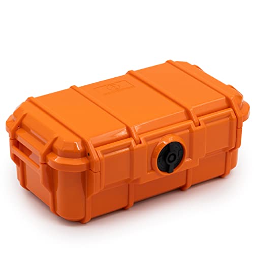 Seahorse 57 Portable Waterproof Dry Box Protective Case - Travel Safe/Mil Spec / IP67 Waterproof/USA Made - for Cameras, Action Cams, Ammunition, Rifle Ammo, Marine (Orange) (SE57OR) - color: Orange