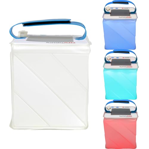 LuminAID Nova Colors Inflatable Solar LED Camping Lantern, 8 Color Modes - style: Multicolor