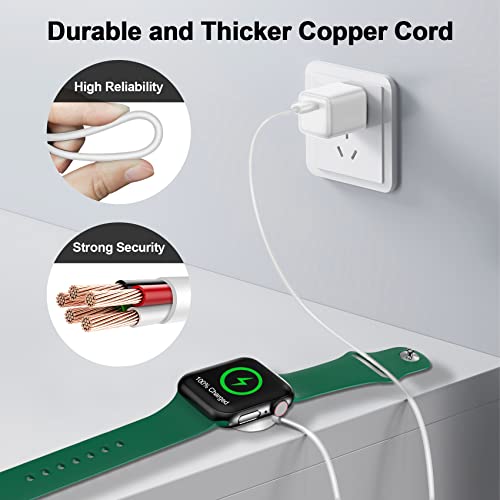 2026 Upgraded for Apple Watch Charger Magnetic Fast Charging Cable - color: A-White, size: 1.0M