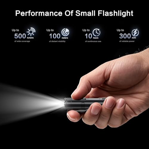 [No Igniter] K2 Mini Keychain Flashlight,Rechargeable 5-in-1 EDC Pocket Torch with COB Light, UV, Red Light, Magnetic Base & Window Breaker, Compact Survival Tool for Camping, Car, Travel & Gift - color: Black