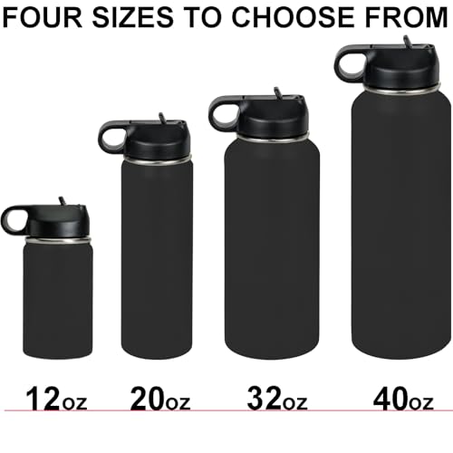 LaserGram Personalized 12oz Water Bottle, Soccer Player Man (Dark Purple) - color: Dark Purple, size: 12 Ounces