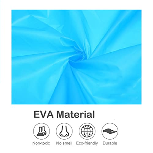 Rain Ponchos for Adults Reusable, 2-5 Pack Raincoat for Women Men, Waterproof Rain Coat Gear with Hood Drawstring - color: Blue X2