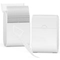 Portable Dental Floss Picks Case 2 Box，52 Count Flosser a Box – Travel Dental Hygiene Kit with Floss Stick and Toothpick Cases -White，Mint Flavored, Twin Line Design. - color: White