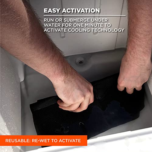 Ergodyne Chill Its 6602 Cooling Towel, Long Lasting Cooling Relief, Gray 29.50" x 13.00" | Long Lasting Cooling Relief - color: Gray