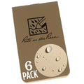 Rite in the Rain Weatherproof On The Go Wallet Notebook, 2" x 3.375", Tan Cover, Blank Pages, 6 Pack (No. OTG971TL) - color: Tan