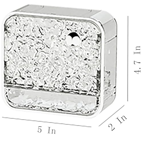 Wall Mounted Soap Box with Cover, 5 in x 4.7 in x 2 in PET and ABS Clear Soap Holder with Switchable Cover and Drain Function for Bathroom (S)