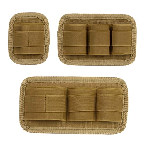 3 Piece EDC Elastic Bag Insert Pouch Panel Hook Backed Accessories Holder, Tactical Backpack Insert Modular Organizers and Storage Pouch - color: Green