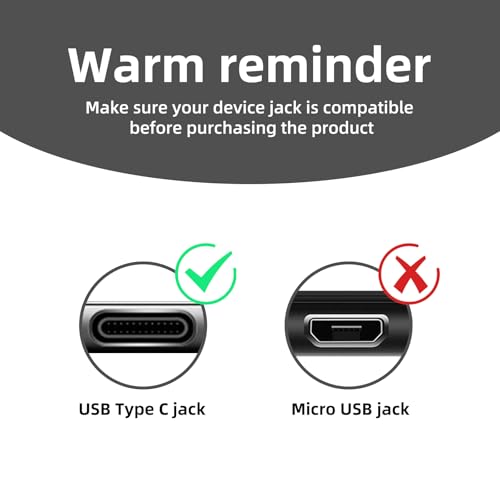 2 Pack 10FT USB C Camera Power Cable for Arlo Essential 2K, Alro Essential 2nd Generation, Blink Outdoor 4 4th Generation, Petcube Cam 360 Outdoor Security Camera Charger Charging Cord