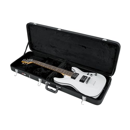 Gator Cases Hard-Shell Wood Case for Standard Electric Guitars, Fits Fender Strat/Tele Style (GWE-ELEC) - style: Electric