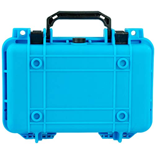 Eylar Protective Gear and Camera Hard Case Waterproof Dry Box with Foam 11.6 Inch 8.3 Inch 3.8 Inch (Light Blue) - color: Light Blue