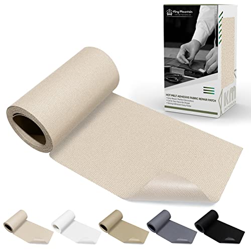 Canvas Iron on Patch,3"×60",Waterproof 100% Cotton Fabric Repair Patch,Used for Various Sofa,Tent,Clothes,Seats,Suitcases (Beige2.0) - color: Beige2.0, size: Canvas-3"x60"