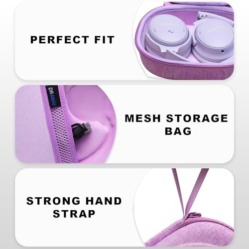 Hard Case for Bose QuietComfort, QC, QC 45 Headphone, Purple | Compatible with Bose QC Ultra, QC 35, QC 35 II, QC45 SE, QC SE Over Ear Noise Cancelling Headphones, Travel Storage Bag - color: Purple