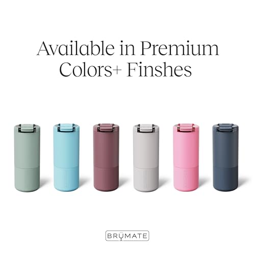 BrüMate Strova 18oz 100% Leakproof Insulated Coffee Mug | Ceramic-Lined Interior | Built-In Silicone Sleeve for Travel | Locking Flip Lid (Sage) - color: Sage