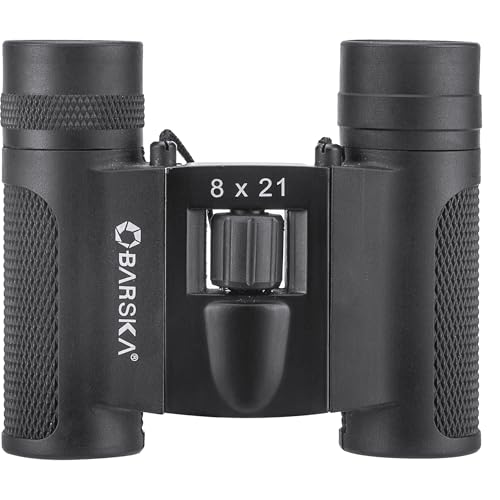 Barska Lucid View 8x21 New Compact Binoculars for Outdoor Travel Hunting Hiking Events