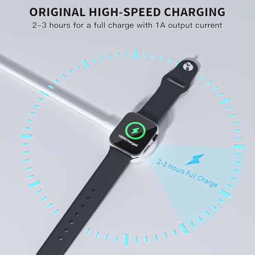Watch Charger for Apple Watch Charger, 2Pack USB A Short Magnetic Fast Charging Cable Portable Wireless Charging iWatch Charge Cord Compatible with iWatch Series Ultra/SE/11/10/9/8/7/6/5/4/-[1FT/0.3M]