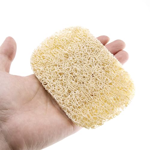 Snowkingdom 4 Pack Beige Soap Saver Holder Draining Soap Lift Pads for Shower Kitchen 2.9" x 4.5" PVC Non-BPA Non-Slip Durable - color: Beige