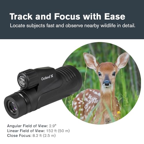 Celestron – Outland X 20x50 Monocular – Includes Smartphone Adapter and Tripod – Large 50mm Objective Lens – Multi-Coated Optics – BaK-4 Prism –Waterproof & Fogproof – Belt Case Included - size: 20x50 Monocular
