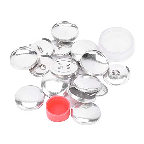Joyzan Cover Button Kit, Covered Flat Back DIY Round Base Self Fabric Cloth - size: 25mm