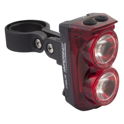 Cygolite Hypershot 350 Lumen Bike Tail Light– 7 Night & Daytime Modes–User Adjustable Flash Speeds- Compact & Durable–IP64 Water Resistant–Saddle Rail Mount Version–USB Rechargeable - style: 380 Lumens, Usb-c