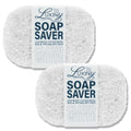 Soap Savers for Bar Soap, American Made by Luxiny, Lifts Soap in Soap Dishes & Shower Soap Holders - Handmade Soap Lasts Longer - Made from Plant Based Materials (White - 2 Pack) - color: White - 2 Pack