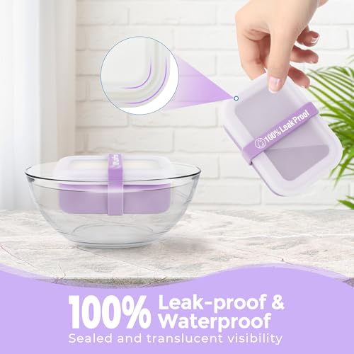 Compact Leakproof Travel Soap Case with Lid & Silicone Strap - Portable Draining Soap Bar Holder for Gym, Bathroom, Camping - Lightweight Silicone Soap Dish Container (Purple) - color: Purple