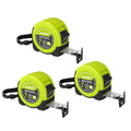 HAUTMEC Tape Measure 25ft with Fractions 1/8 – Dual Scale Metric & Imperial Measuring Tape Retractable – Compact Economical for Home DIY Renovations Crafting Quick Fixes HT0325-3PC - style: 25ft-3PCS