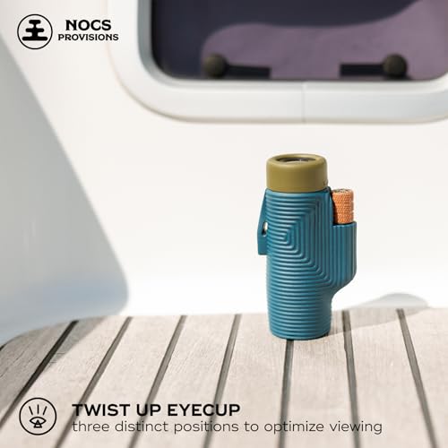 Nocs Provisions Zoom Tube 8x32 Monocular, Bird Watching & Backpacking | 8X Magnification Telescope, Bak4 Prism, Wide Field of View for Wildlife Viewing - color: Indigo Blue II