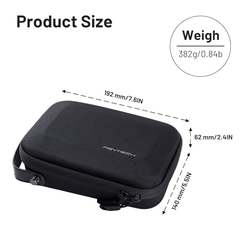 PGYTECH Camera Carrying Case Mini Compatible with OSMO ACTION 4/3,DJI OSMO Pocket 3/2, DJI Action 2, Gopro Hero 12/11/10/9, Storage Box Handbag for Insta 360, Feiyu Pocket Accessories | Compatible with DJI OSMO Action 6/5 Pro/Pocket 4/3/Xtra Muse/Luna Ult