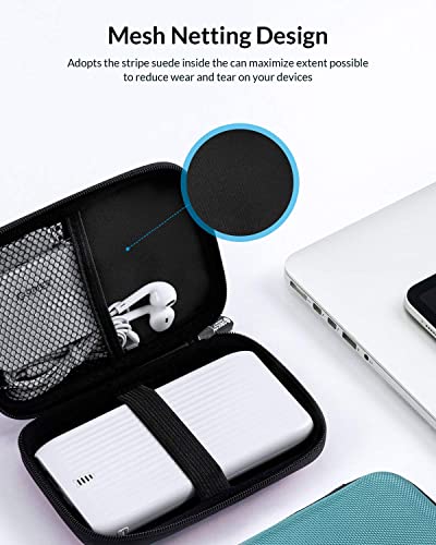 ORICO Hard Drive Case 2.5 inch External Drive Storage Carrying Bag Waterproof Shockproof with Inner Size 5.5x3.5x1.0inch for Organizing HDD and Electronic Accessories, Multi Colors (PHD-25) - color: Multi-Colored