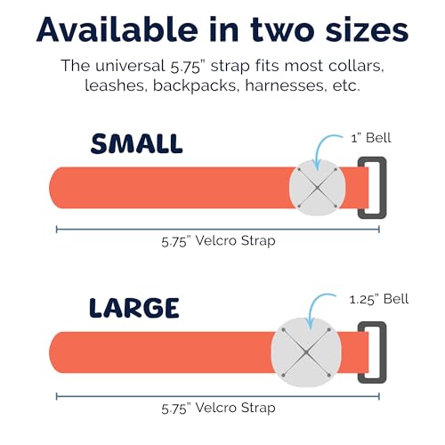 Trailblazin' Bear Bell for Outdoor Safety, Camping, Hiking Essentials, Bike Bells, Backpacking & Dog Bell to Alert Wildlife, Off-Leash Tracking, Made in USA - color: Orange, size: Large 1.25" Bell