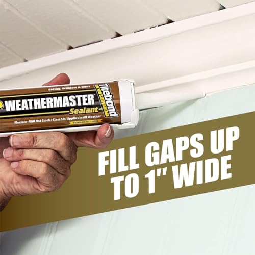 Titebond WeatherMaster Sealant, Clay – Polymer Exterior Caulk for Windows, Doors, Siding & Trim, Flexible, UV-Resistant, Paintable in 1 Hour, Low VOC – 44601, 9.5 Oz. Cartridge - size: 9.5 Oz., style: 44601, Clay
