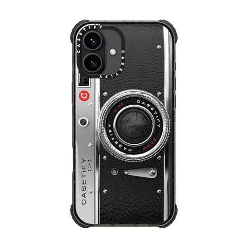 CASETiFY for iPhone 16 Plus Case - Ultra Impact Compatible with MagSafe | Strong Slim | 11.5 ft. 5X Militray Grade Drop Protection | Camera Case - Classic | Black - color: Camera Case - Classic, size: Iphone 16 Plus (6.7")