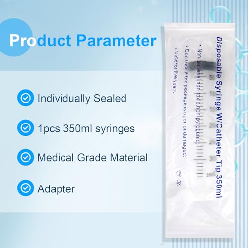 300ml Syringe, Extra Large Plastic Syringes for Glue Dispensing, Scientific Labs, Watering, Refilling, Multiple Uses - style: 300 ml
