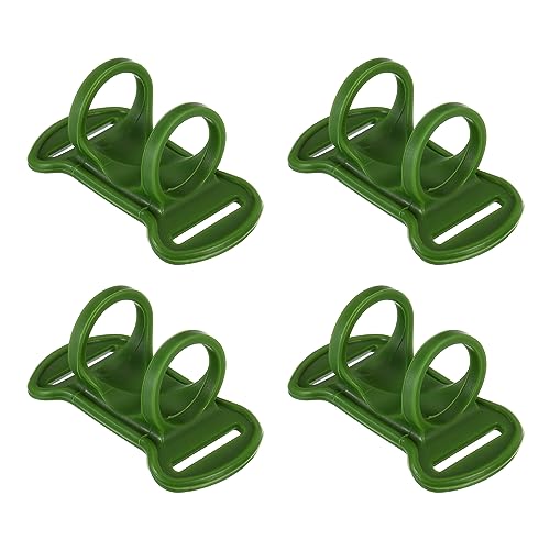 Headlamp Flashlight Holder, 4 Pcs Silicone Soft High Elastic Hands-Free Head Lamp Stand Replacement for Flashlight Outside Camping Riding, Green