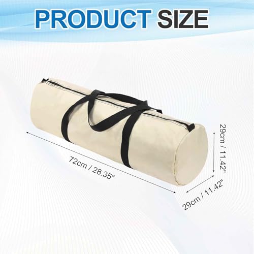 1 Pcs Zippered Tripod Bag, 28 x 11 Inch Water Resistant Oxford Cloth Outdoor Equipment Storage Bag with Handle for Travel Outdoor Camping Sports Fishing Rod, Beige - color: Beige, size: 28 x 11 Inch