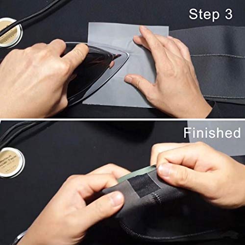 Wetsuit Repair Tape Iron-On Seam Sealing Waterproof Patch for Neoprene (Black, 5M) - color: Black, size: 5M