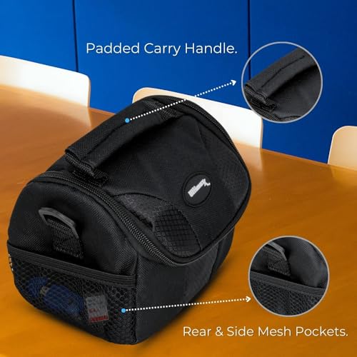 Ultimaxx Small Carrying Case/Gadget Bag for Sony, Nikon, Canon, Olympus, Fuji, Pentax, Panasonic, Samsung,Leica, Kodak & Many More Cameras & Camcorders - size: Small