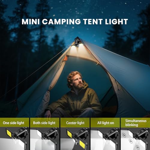MAKDAK 4PC Cob Keychain Work Light EDC Rechargeable Foldable Keychain Flashlight,Bottle Opener,for Camping,Car Repair,Hiking,Repairing,Power Outrage,Pet Walking,Emergency - style: 4PC